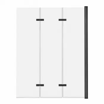 Parawan nawannowy 3-panelowy składany SAJNO 100cm czarny - AD Naturalnie